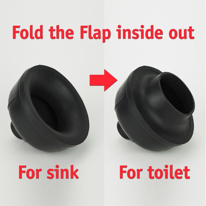 SteadMax Heavy Duty Toilet Plunger, Commercial Grade Double Thrust Force