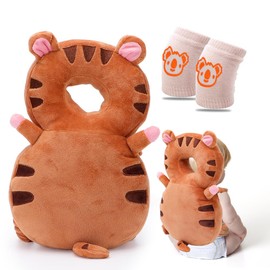 RANJIMA Baby Head Protection, Baby Head Protective Pads, Back Protection Pillow, Adjustable Baby Pillow Backpack, Babies Toddler Head Protection with Knee Pads, Baby Head Protection for Children