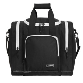 LARIPOP Bowling Ball Bag for Single Ball, 2022 Bowling Ball Tote Bowling bag with Padded Holder - Fits Shoes up to Mens Size 14 and Bowling Accessories
