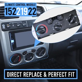 A/C Heater Climate Control Module 15221922 Air Conditioning Control Switch Panel Fit for 2004-2012 Chevy Colorado GMC Canyon Replaces OE# 1573870 25841856 15113185 15238515 15858833 1573156 1573204