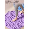 [YEZHU発売] 足ツボマット 足裏マッサージ 足ツボ押し 指圧ボード フットマッサージャーマット TPR素材製 35cm円形 家庭用フットマッサージマット 人間工学に基づいた