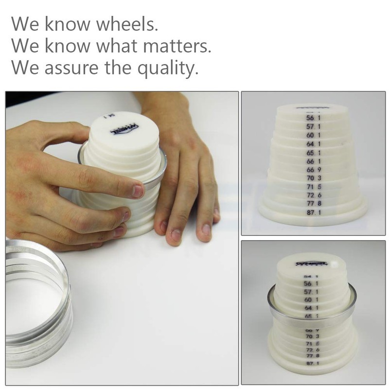 WHEEL CONNECT Hub Centric Rings,70.1 to 66.1, Set of 4,
