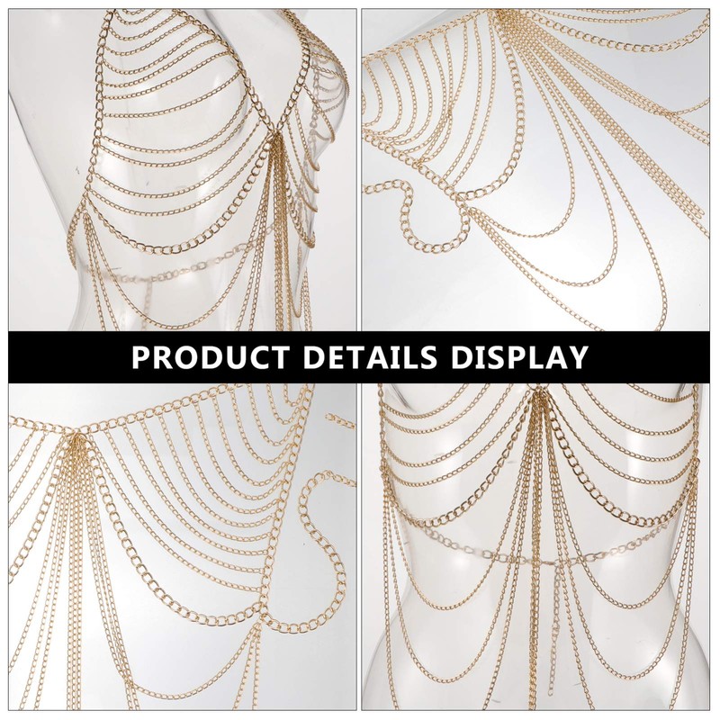 Fringed Chain Body Chain Accessories (Golden)