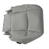 Priprilod Gray Leather Perforated Driver Side Bottom Replacement Seat Cover