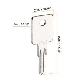 uxcell Heavy Equipment Key, Machinery Ignition Keys for Lifts Tractors (Part Number NG100) 2Pcs
