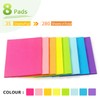 Sticky Notes 8x6 inch Bright Colors Self-Stick Pads 8 Pads/Pack