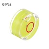 HARFINGTON 6pcs Round Bubble Level 18x9mm Mini Circular Bullseye Spirit
