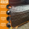 Xtremeauto Waterproof Car Boot Liner with Orange Trim - Universal