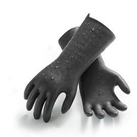 [Vgo...] Household Gloves, Fresh Scent, Innovative Lining, Dishwashing Gloves, Renewable Material, Triple Durable Cleaning Gloves, Long Sleeve Kitchen Gloves, Cleaning, Pet Care, Waterproof Gloves for