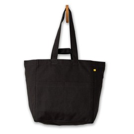 Fluf Organic Cotton Box Tote Bag, Carbon