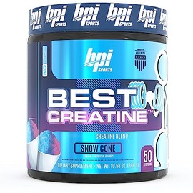BPI Sports  BEST Creatine  6 Formas Avanzadas de Creatina  Betaína  300 gr  50 Servicos (Snow Cone)                                                   