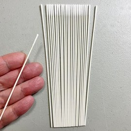 M01726 MOREZMORE 25pc Mini Round Tip Long Handle 6" Micro Qtips Mini Q-Tips Mini Swab Micro Swab G-Tip Cotton Tightly Wound Over Paper Handle
