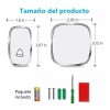 Monbelle Timbre Inalámbrico Impermeable Con Luz Led 1 Transmiso 1