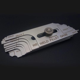 GZTIGWELD MG-11 Gauge 7piece Fillet Weld Set Gage Welding Inspection Test Ulnar Metric Stainless Steel