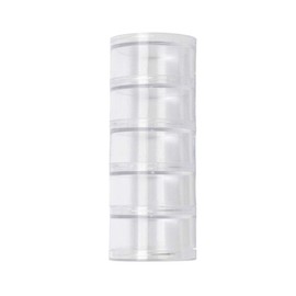 Glorex 5 2001 47 Storage Box with 5 Round Compartments Transparent Plastic Each Approx. 5 x 3 cm