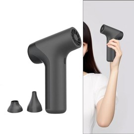 Secador de pelo de viaje, potente secador compacto, secador de pelo inalámbrico para viajes, NEGRO                                                    