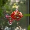 Window Hummingbird Feeder - Hand Blown Glass Mounted Hummingbird Feeder