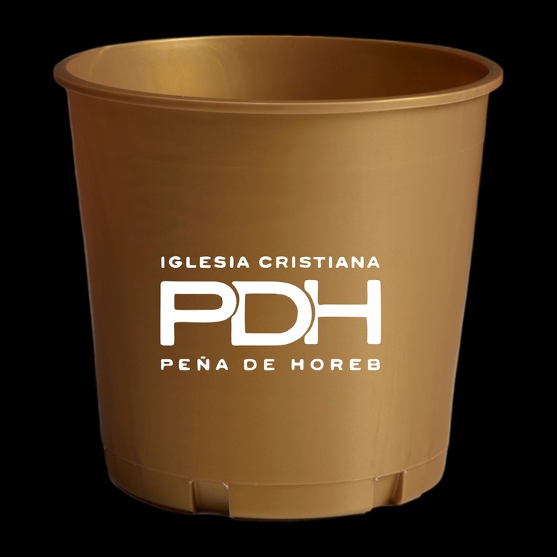 Church Offering Donation Buckets, Pack 3, Color Gold