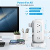 Tower Power Strip Flat Plug with 12 Outlets 4 USB(1
