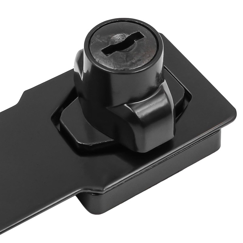 Set of 2 ZONADAH Keyed Hasp Locks Twist Knob 3