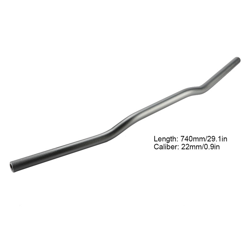 22mm Diameter Aluminum Alloy Retro Motorcycle Modified Handlebar Flat Gray
