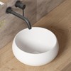 Extra Small Bathroom Sink Above Counter, OCEALAGOON 12 Inch Round