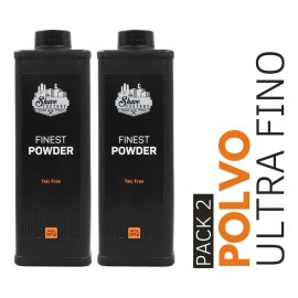 2 Polvos Tipo Talco Después Del Corte Barbería Shave Factory