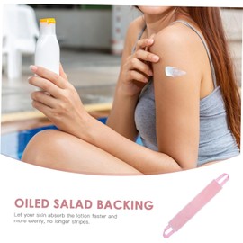 Yardenfun Accesorios de Bronceado Aplicador de Loción para Espalda, Banda Rosa y Flexible, para Uso Corporal y Aplicación Uniforme de Loción