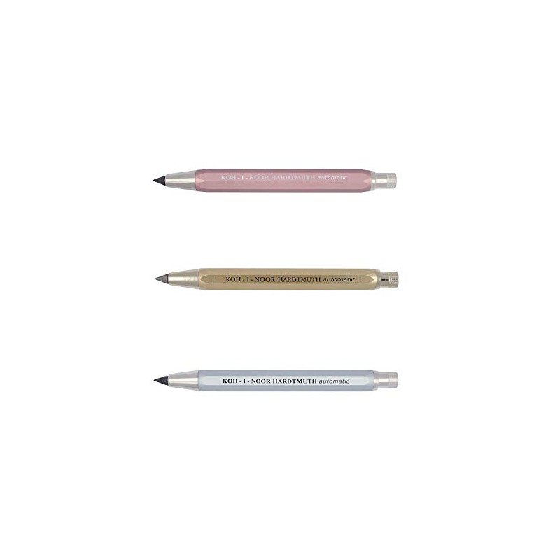 KOH-I-NOOR Automatic 5640 Metal Mechanical Pencil with Lead Sharpener Set