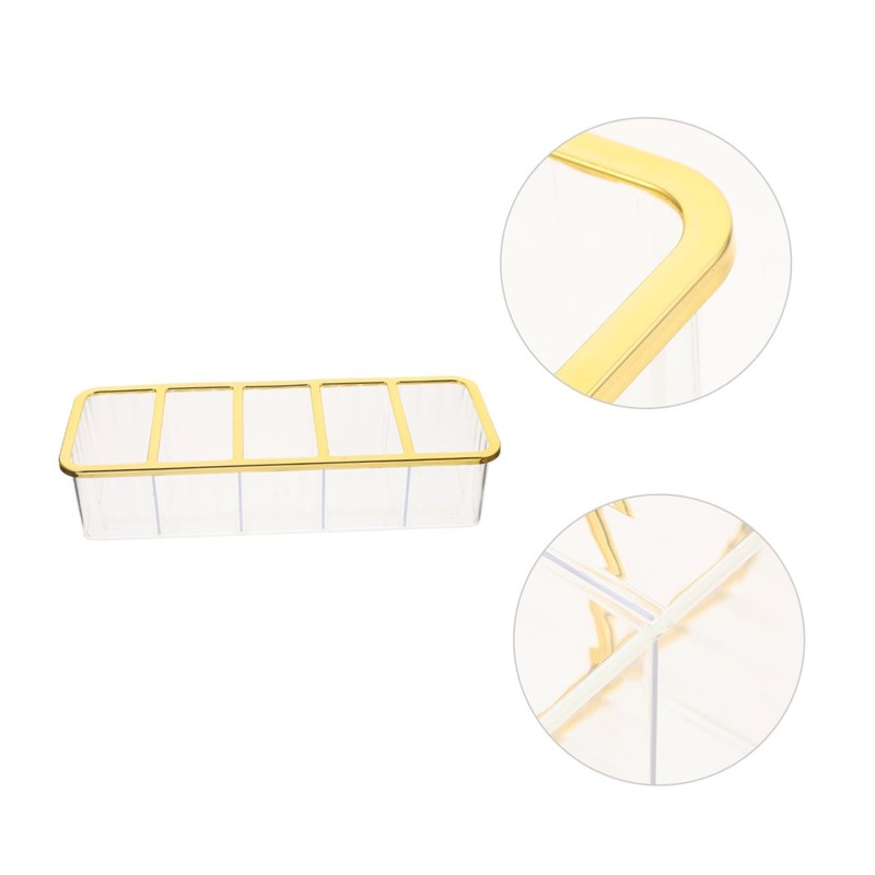 Operitacx Compartment Storage Box Makeup Tv Holder Acrylic Holder Desktop
