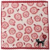Noah Family Towel Handkerchief, Rosy Cat, Women's, Approx. 9.8 x