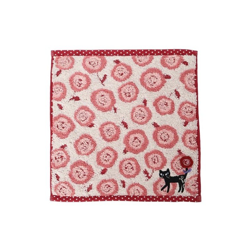 Noah Family Towel Handkerchief, Rosy Cat, Women's, Approx. 9.8 x