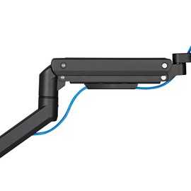 SilverStone Technology ARM14 Black Single Monitor Arm with Heavy-Duty Gas Spring Design and Wide adjustability, SST-ARM14B
