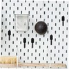 KICHOUSE 24pcs Plastic Pegboard Hooks j Shape Tool Organizer Sturdy