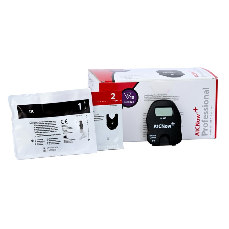 A1CNow+, Hba1c Blood Monitor w/ Sampler, 10 Test Kit
