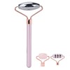 3 in 1 Rose Quartz Face Roller Massager Germanium Facial