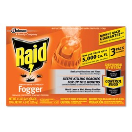 Raid 305690 Concentrated Deep Reach Fogger, 1.5 oz Aerosol Can, 3/Pack, 12K/CT