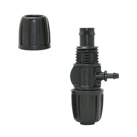 10 Pcs Barbed Tee Irrigation Fittings Irrigation Tube Anti-Drop Fitting Suitable for 13/16mm-4/7mm; 0.5/0.6in-0.16/0.28 in Hose Use