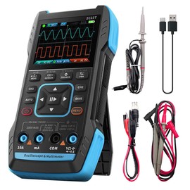 DollaTek 3 in 1 Digital Oscilloscope Multimeter Signal Generator Oscilloscope with 10MHz Bandwidth 50MSa/s Sampling Rate TRMS 9999 Counts Dual Channels Automotive Tools