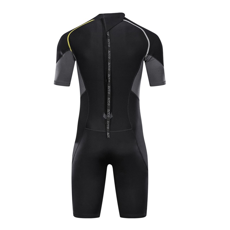Men's Wetsuits 1.5/3mm Premium Neoprene Back Zip Shorty Dive Skin