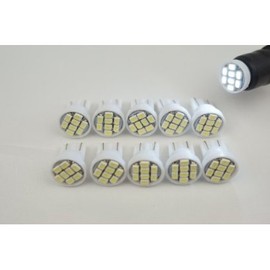 T10 Wedge Type LED, 1206 Chip, 8 Row SMD Set of 10, Explosive Light! License Plate Light (006) [Riz Original]