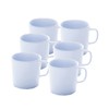 [6PCE] Home Master Rustic Melamine Mugs, Vintage Design and Texture