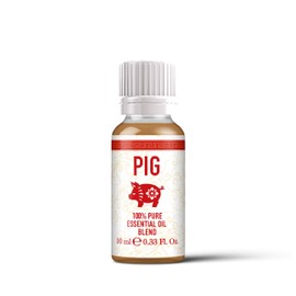 Mystix London | Pig - Chinese Zodiac Essential Oil Blend 10ml - for Diffusers, Aromatherapy & Massage Blends | Perfect as a Gift | Vegan, GMO Free