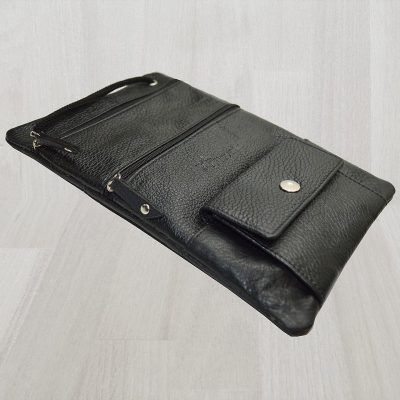 flevado Unisex Versatile Neck Pouch Kids Shoulder Bag Organiser, black,