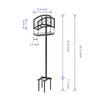Kingson Portable Garden Hose Holder with Storage Basket - Heavy-Duty