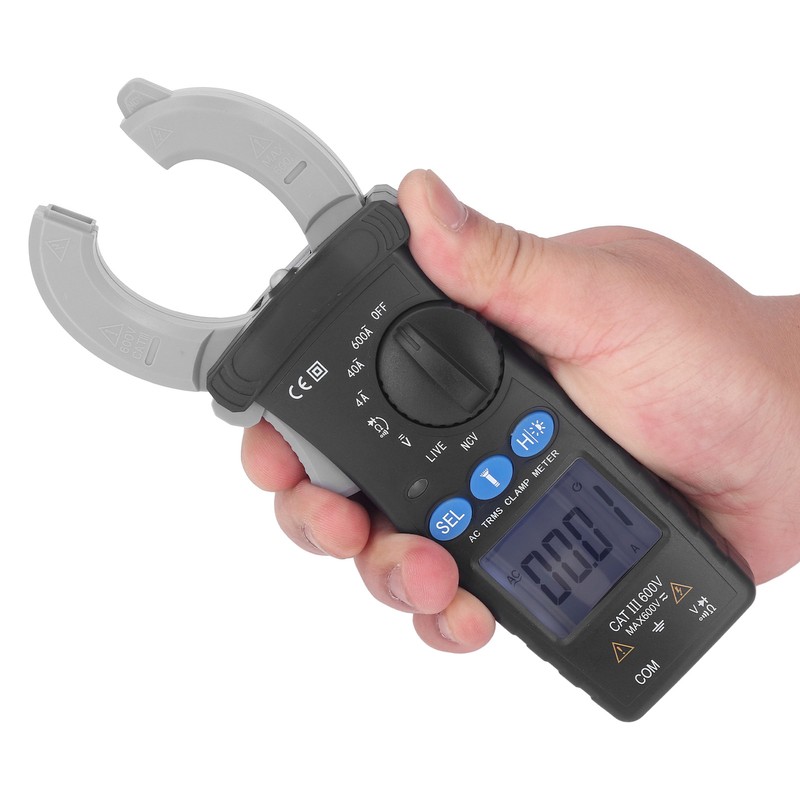Smart Clamp Multimeter High Accuracy 600A Non Contact Backlight Digital