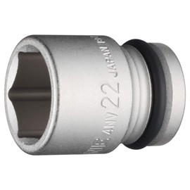 TONE HP4NV-22 Impact Socket 0.5 inch (12.7 mm) (1/2 mm), Double Side Width 0.9 inches (22 mm)