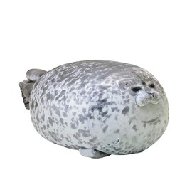 Cuddly Seal Plush Pillow with 4 Baby Seal Plushies In Her Tummy, Soft Hugging Stuffed Toy for anxity,Fun Seal Gift For Kids ,Outdoorfun cozyvibes:_Seal-solo_40cm/15.7inch