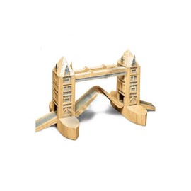 HOBBY'S MATCHSTICK MODEL KIT OF LONDON'S TOWER BRIDGE - INCLUDES MATCHSTICK SAFETY CUTTER - MODEL KIT - ADULT - WOOD - BRIDGE - NOT FOLDABLE
