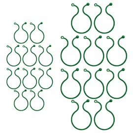 YOUNG WIND Small Plant Clips for Climbing Plants, Plastic Ties for Gardening to Fixing Climbing Plants, Tomato Plants, Cucumbers, Vegetables (50 Pcs Green)